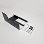 Mounting accessories - Black toilet paper holder BAUHAUS - NAMUOS