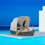 Deck chairs - ESCAPADE double daybed with canopy (boat-shaped) - COUTURE JARDIN