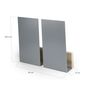 Bookshelves - Wall magazine rack WINGS black, grey, green or white - NAMUOS