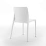 Chaises - Chaise MI_AMI GLOSSY blanc/noir/transparent - I.T.F. DESIGN SRL