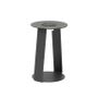 Outdoor decorative accessories - Round garden side table (H. 54 cm) with DUO solar light - COUTURE JARDIN