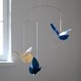 Decorative objects - Butterfly Mobile, hanging paper art - LIVINGLY