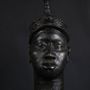 Sculptures, statuettes and miniatures - Bronze Oba Memorial Head - Ife - Bini Edo - QUINTESSENCE AFRICAINE