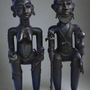 Sculptures, statuettes and miniatures - Bronze Yoruba royal couple, Nigeria - QUINTESSENCE AFRICAINE