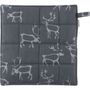 Potholders - Saaga Potholder Dark Grey 21x21 cm - PENTIK