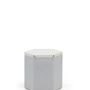 Outdoor decorative accessories - Pouf/side table with HEX top - COUTURE JARDIN