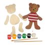 Children's arts and crafts - 630595 - JUMPING JACK BEAR TO PAINT - EGMONT TOYS