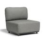 Lawn sofas   - HUG garden armchair without armrest - COUTURE JARDIN