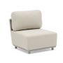 Lawn sofas   - HUG garden armchair without armrest - COUTURE JARDIN