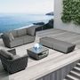 Lawn sofas   - HUG garden ottoman - COUTURE JARDIN