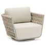 Lawn armchairs - HUG swivel garden armchair - COUTURE JARDIN