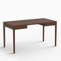 Desks - The Minimalist Modern Front Desk in Walnut  140cm x 70cm - MOR DESIGN