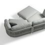 Lawn sofas - CLUB right armrest garden sofa - COUTURE JARDIN