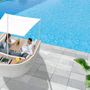 Lawn tables - CRUISE boat-shaped dining set - COUTURE JARDIN