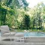 Lawn sofas - Garden ottoman/footrest for CUDDLE armchair - COUTURE JARDIN