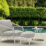 Lawn sofas - Garden ottoman/footrest for CUDDLE armchair - COUTURE JARDIN