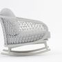 Lawn armchairs - CUDDLE rocking chair - COUTURE JARDIN