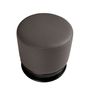 Ottomans - Dark grey leatherette pouffe - ANGEL CERDÁ