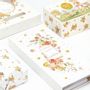 Papeterie bureau - Carnet avec post-it et stylo Peach Flowers - SOAPTALES