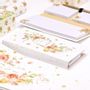 Papeterie bureau - Carnet avec post-it et stylo Peach Flowers - SOAPTALES