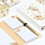 Papeterie bureau - Carnet avec post-it et stylo Peach Flowers - SOAPTALES