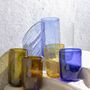 Verres - Verres à eau Dary - Ensemble de 6 verres recyclés — Fait main, coloré - MAISON ZOE