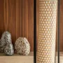 Floor lamps - JAVA floor lamp in metal, wood, natural cotton in black - CFOC