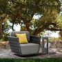 Lawn armchairs - HUG swivel garden armchair - COUTURE JARDIN