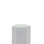 Outdoor decorative accessories - Pouf/side table with HEX top - COUTURE JARDIN