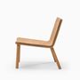 Office seating - Minimalist Modern Lounge Chair in Natural Oak Allay - MOR DESIGN