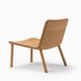 Office seating - Minimalist Modern Lounge Chair in Natural Oak Allay - MOR DESIGN