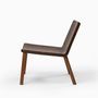 Office seating - The Minimalist Modern Lounge Chair in Natural Walnut - MOR DESIGN