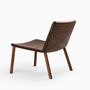 Office seating - The Minimalist Modern Lounge Chair in Natural Walnut - MOR DESIGN