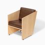 Office seating - Armchair in Ash Wood and Natural Leather - Álvaro Siza - MOR DESIGN