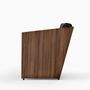 Office seating - Álvaro Siza Vieira - Armchair in Walnut Wood and Natural Leather - MOR DESIGN