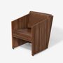 Office seating - Álvaro Siza Vieira - Armchair in Walnut Wood and Natural Leather - MOR DESIGN