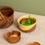 Bowls - Modern Japanese acacia bowls thin - KINTA