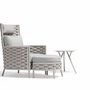 Fauteuils de jardin - Fauteuil de jardin avec repose-pieds LOOP - COUTURE JARDIN