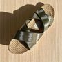 Loungewear - LES MAURICETTES d'Antonine, claquettes légères kaki - LES MAURICETTES