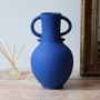 Vases - Zilil Vase - Matt Blue - MAISON MARMOL