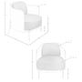 Armchairs - Black and white fabric and black leatherette  armchair - ANGEL CERDÁ