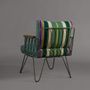 Decorative objects - Poltrona Misella Metal and Green Weave Chair - NA'LAGO