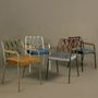 Chairs - Natiya Metal and Classic Blue Weave Chair - NA'LAGO