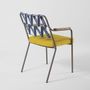 Chairs - Natiya Metal and Yellow Tropical Weave Chair - NA'LAGO