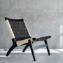 Decorative objects - Chaise lounge Nalago tissage noir et blanc - NA'LAGO