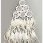 Autres décorations murales - Dreamcatcher Pyramide blanche diametre 17 cm - ARABESK