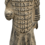 Sculptures, statuettes and miniatures - Black Warriors Statue with Armor in Terracotta 22cm - ARABESK