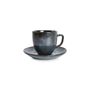 Platter and bowls - Saucer 14cm dark blue Cirro - BONBISTRO