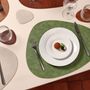 Sets de table - Set de table 45x37cm aspect cuir vert Layer - BONBISTRO