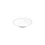 Everyday plates - Deep plate 23xH4cm black rim Basic White - BONBISTRO